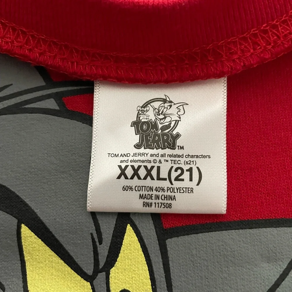 Juniors TOM and JERRY Pullover SWEATSHIRT Juniors 3XL - Picture 6 of 7
